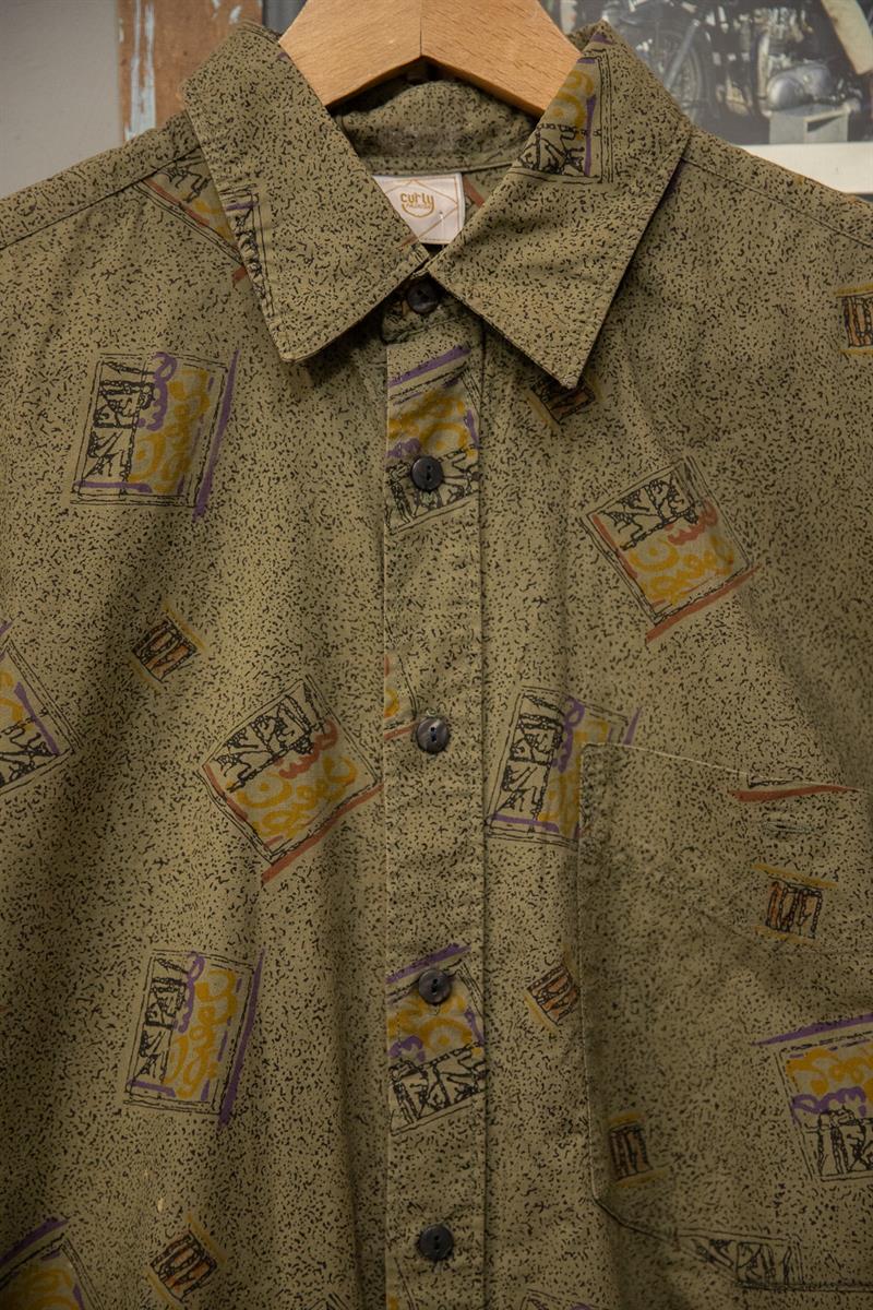 Curly İtalian 90s Etnik Gömlek