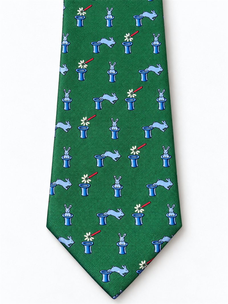 Dark Green Magic Bunny Kravat