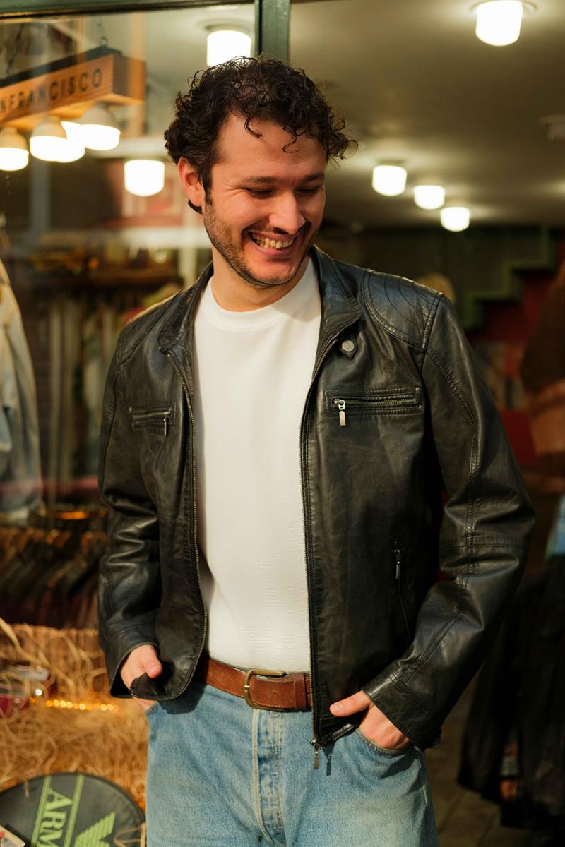 DAVID MOORE American Model Unisex Deri Ceket