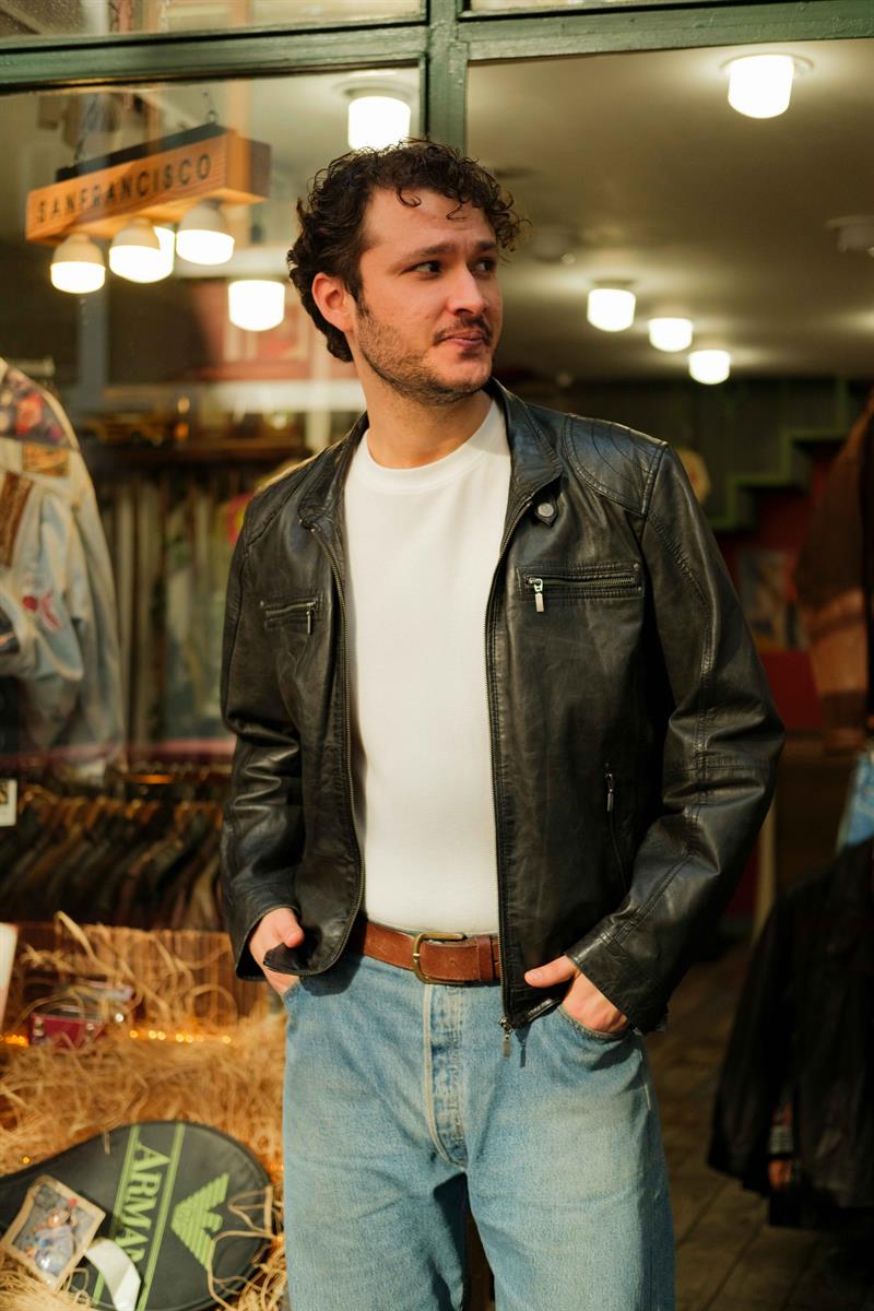DAVID MOORE American Model Unisex Deri Ceket
