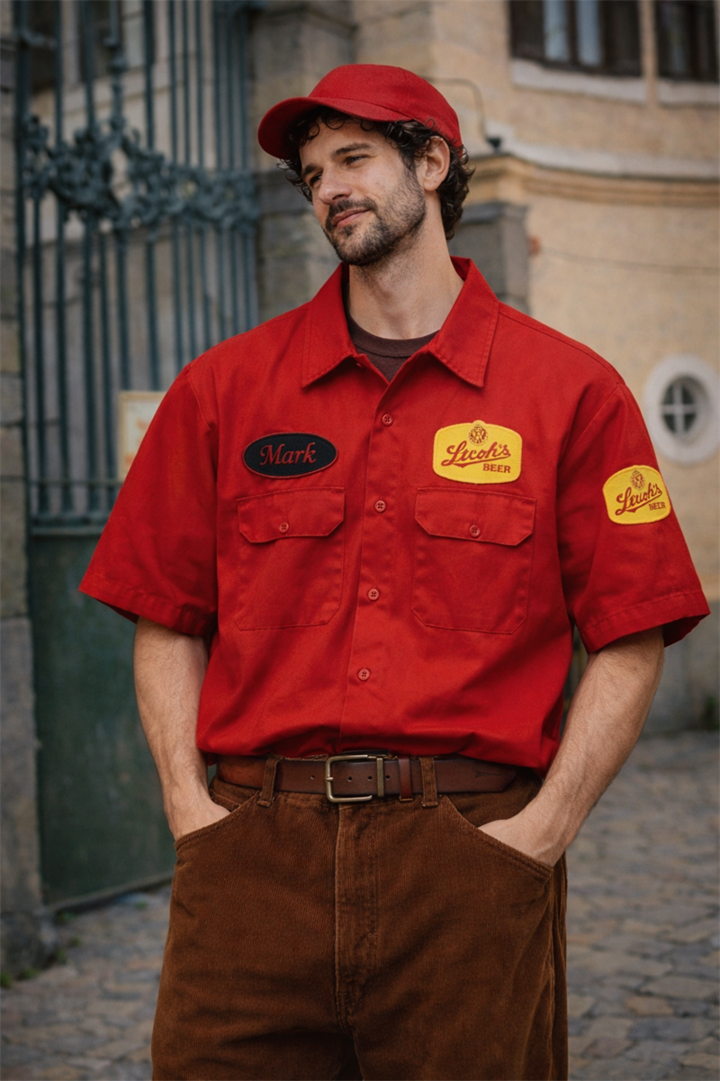 Dickies 90s Red Patch Gömlek