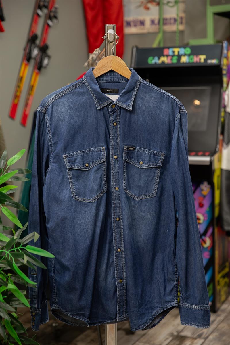 DIESEL Orginal Unisex Kot Gömlek