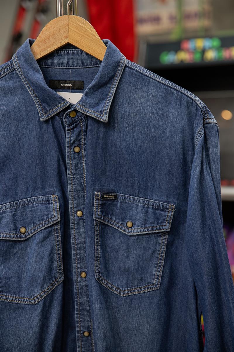 DIESEL Orginal Unisex Kot Gömlek