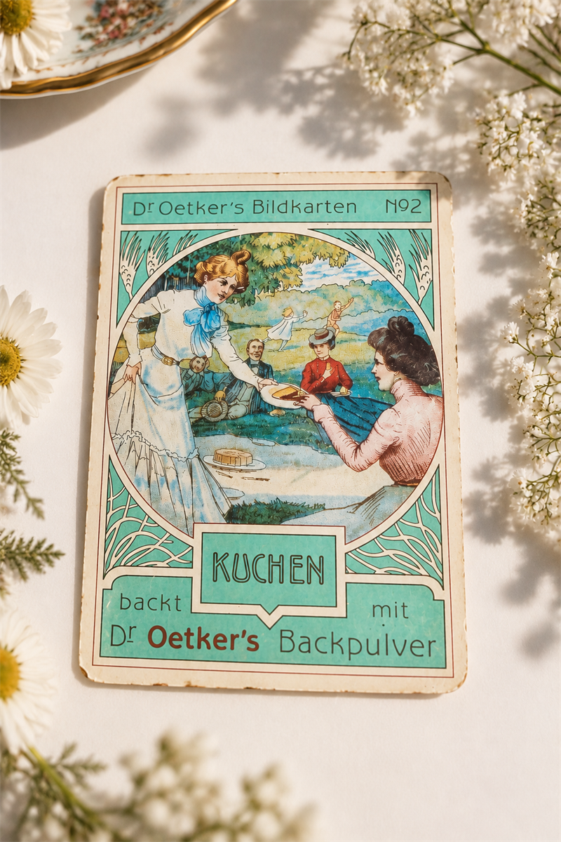 Dr. Oetker Bildkarten — 1900ler Başı Antika 3lü Metal Set