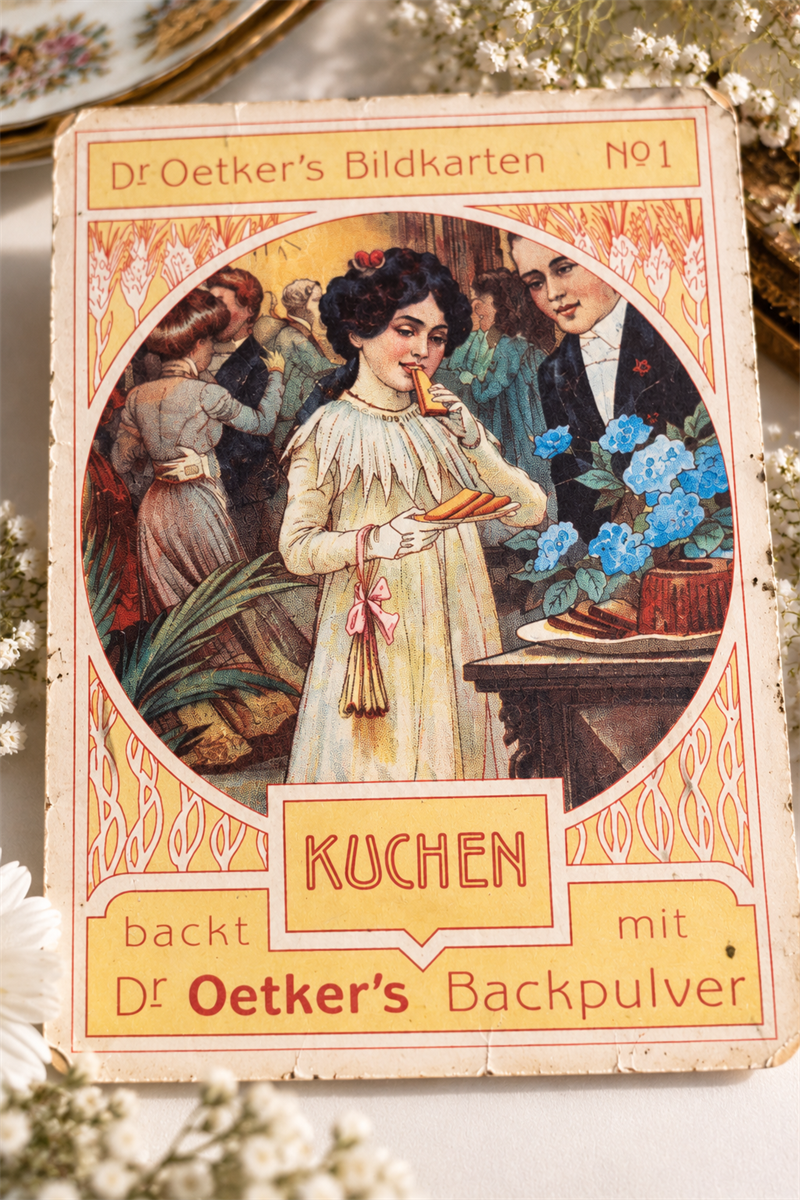 Dr. Oetker Bildkarten — 1900ler Başı Antika 3lü Metal Set