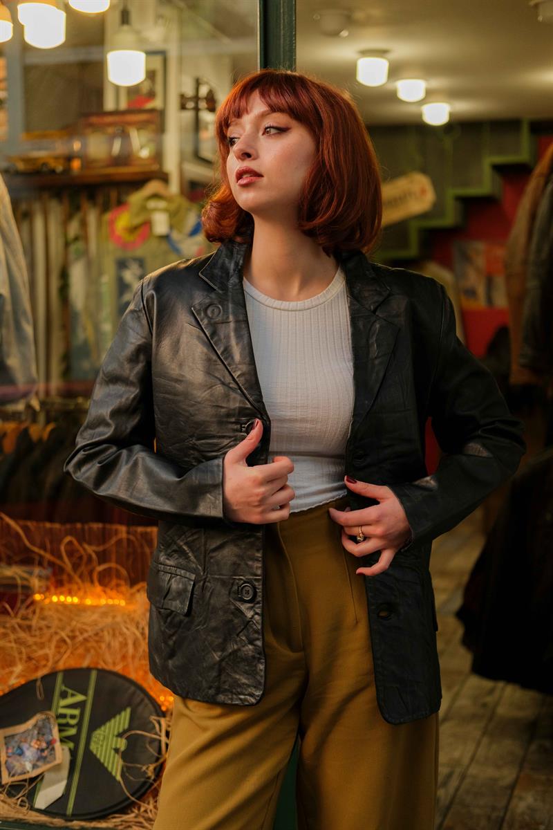 DREAMERS Blazer Model Kadın Deri Ceket