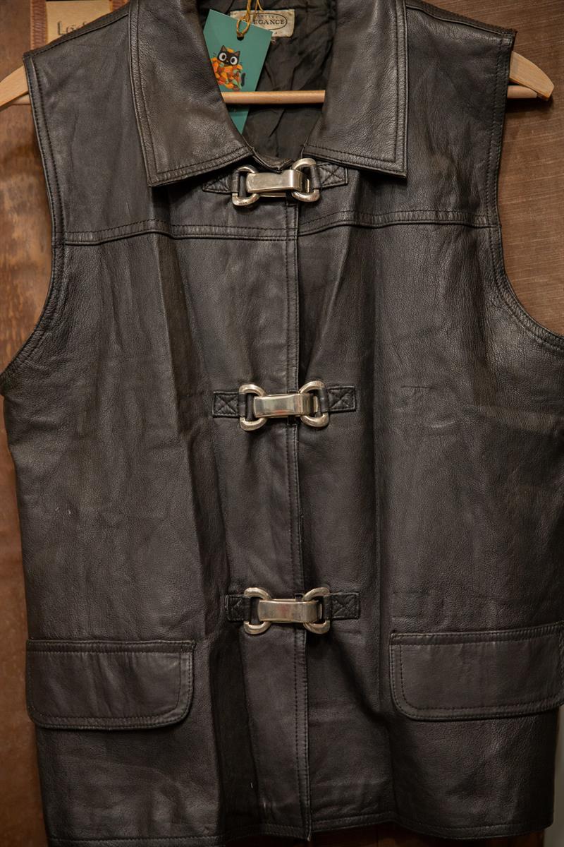 Duffle Vest Moto Deri Yelek