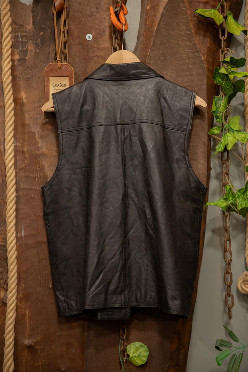 Duffle Vest Moto Deri Yelek