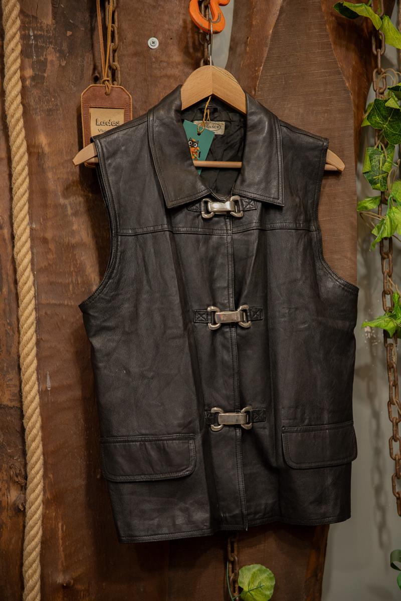 Duffle Vest Moto Deri Yelek