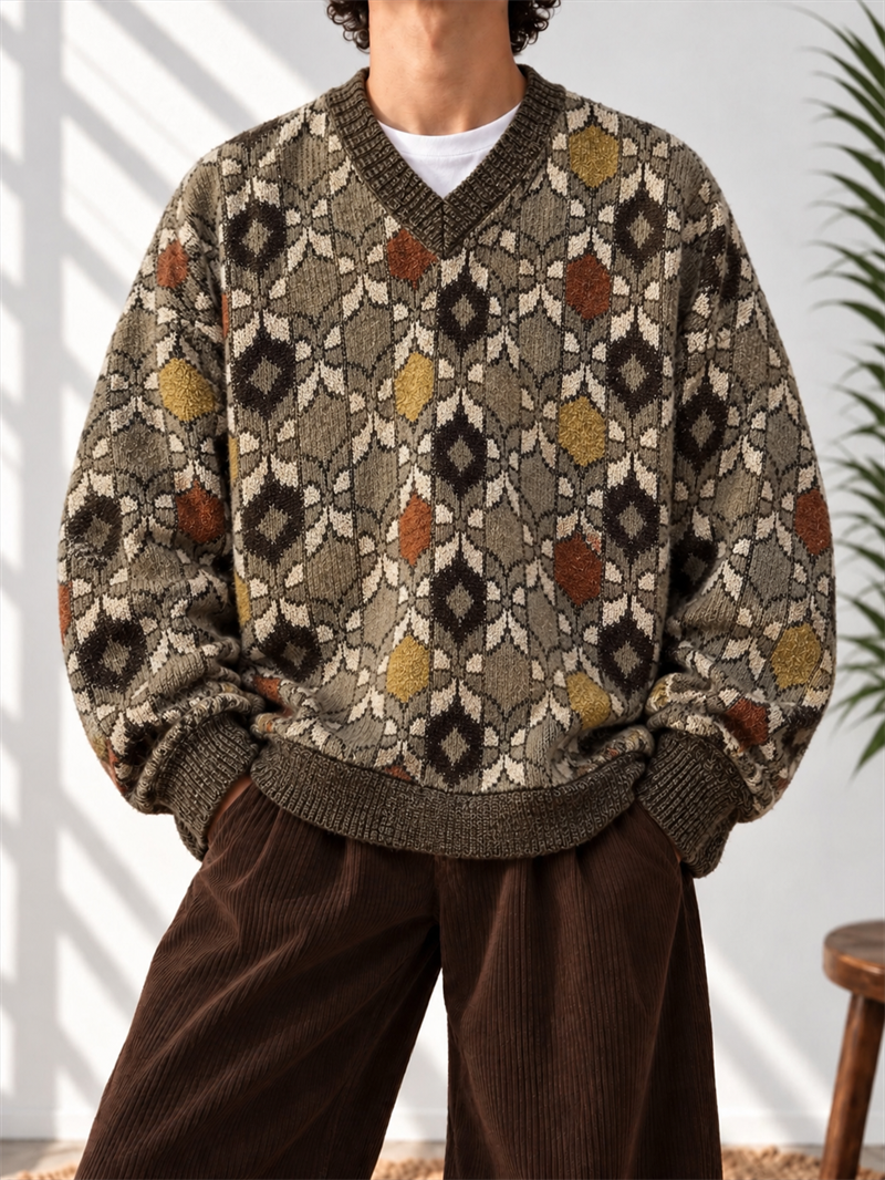Earth Tones Nordic Kazak