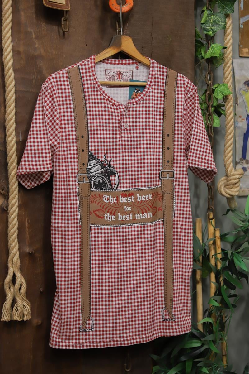 Ekose Askılı Tişört