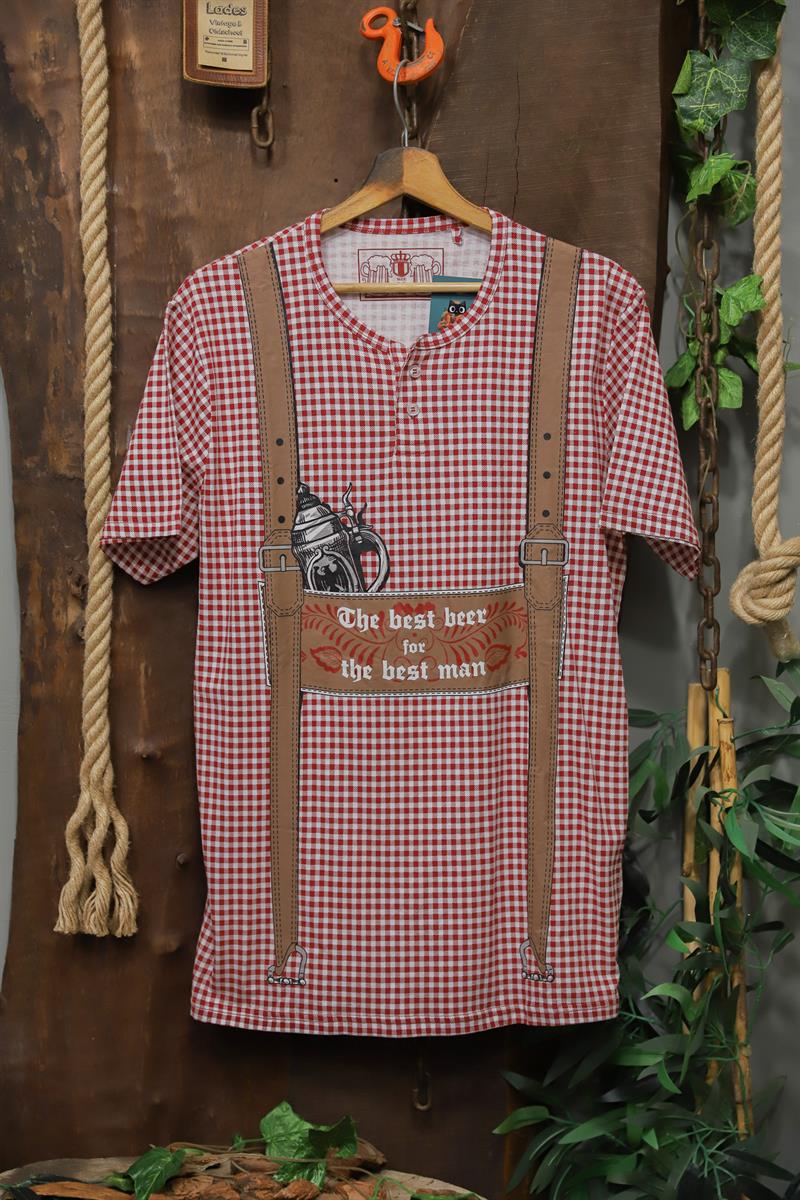 Ekose Askılı Tişört