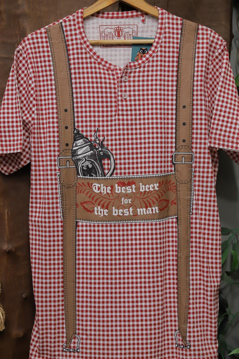 Ekose Askılı Tişört