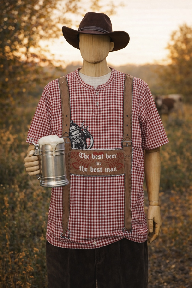 Ekose Askılı Tişört