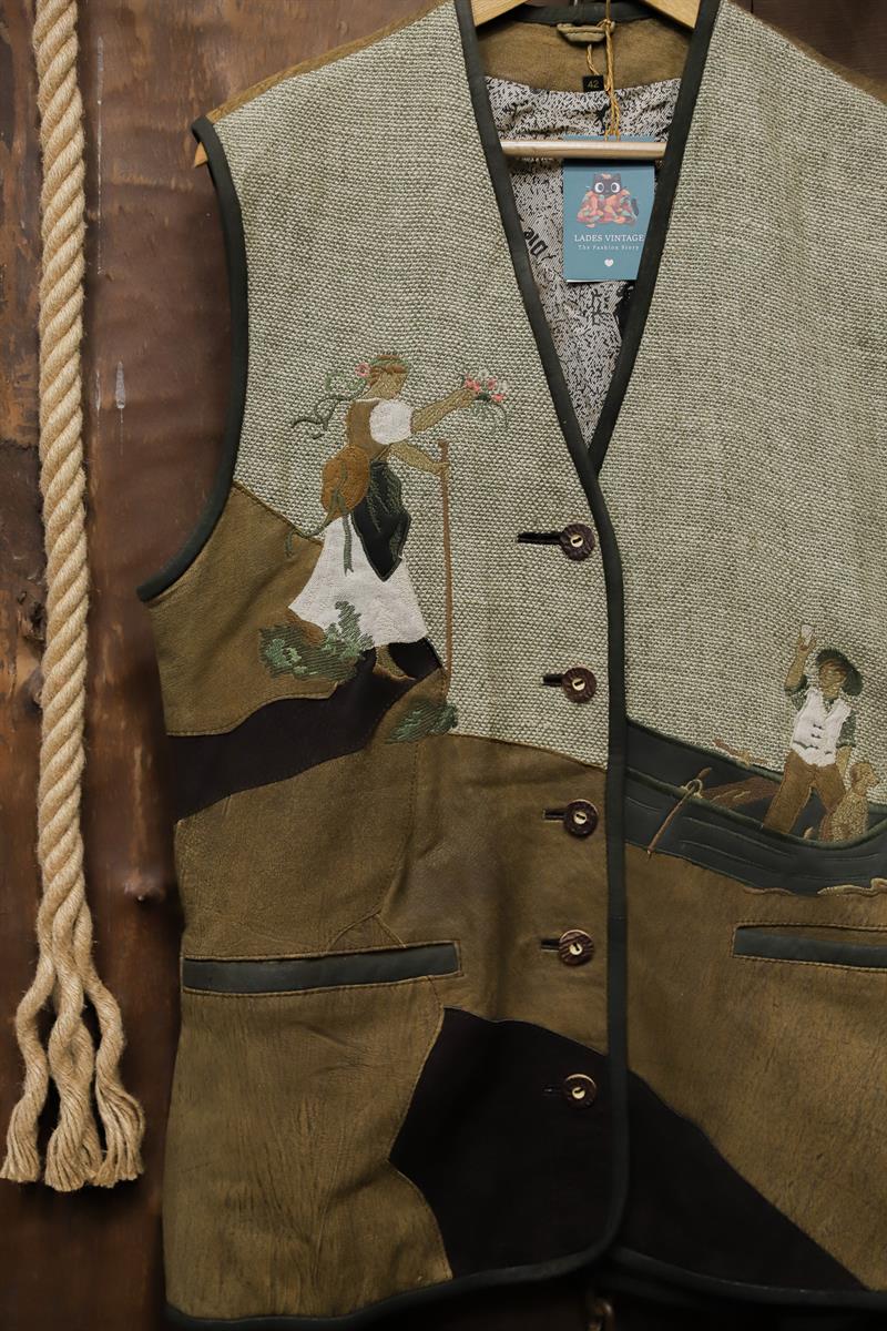 El Nakışlı Austrian Bavyera Yelek/Ceket/