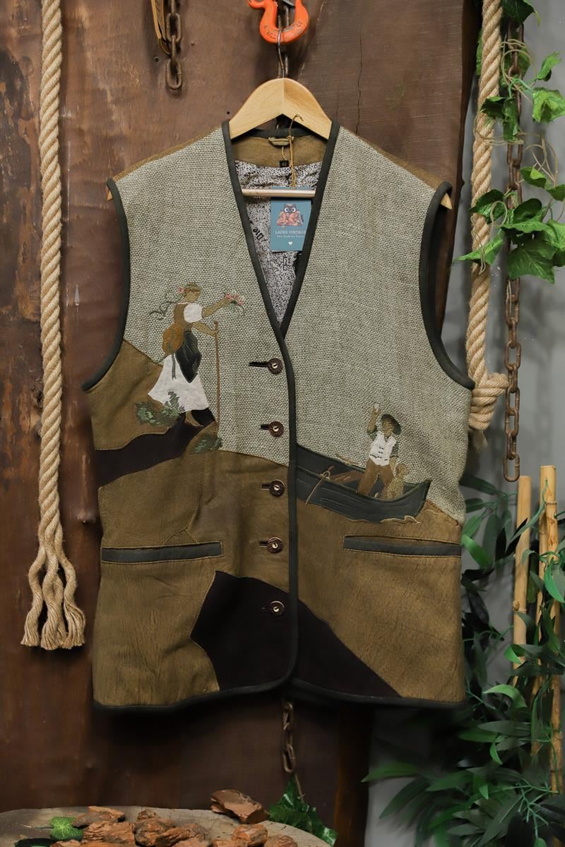 El Nakışlı Austrian Bavyera Yelek/Ceket/