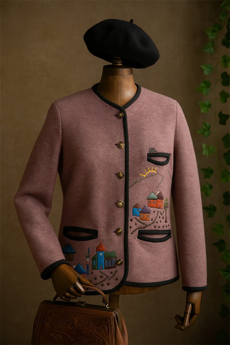 Embroidered Blazer Yün Ceket