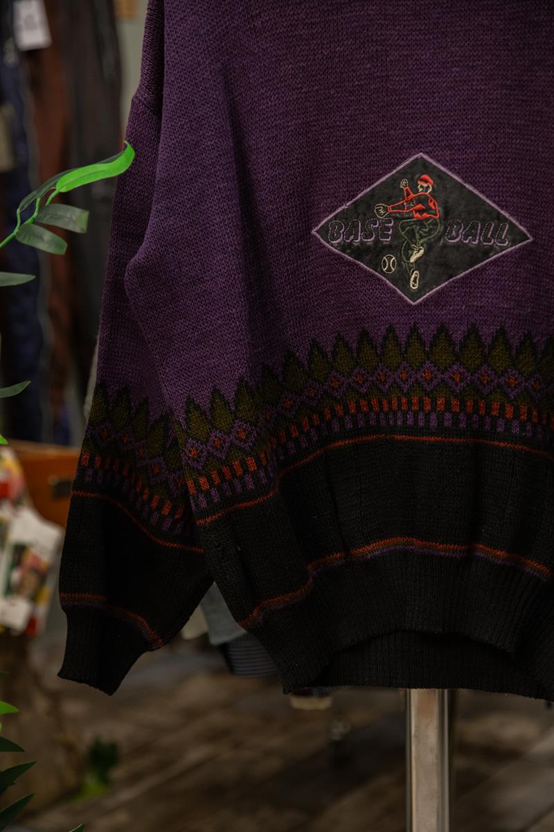 Emilio Kandini BASE BALL Tasarım Unisex Kazak