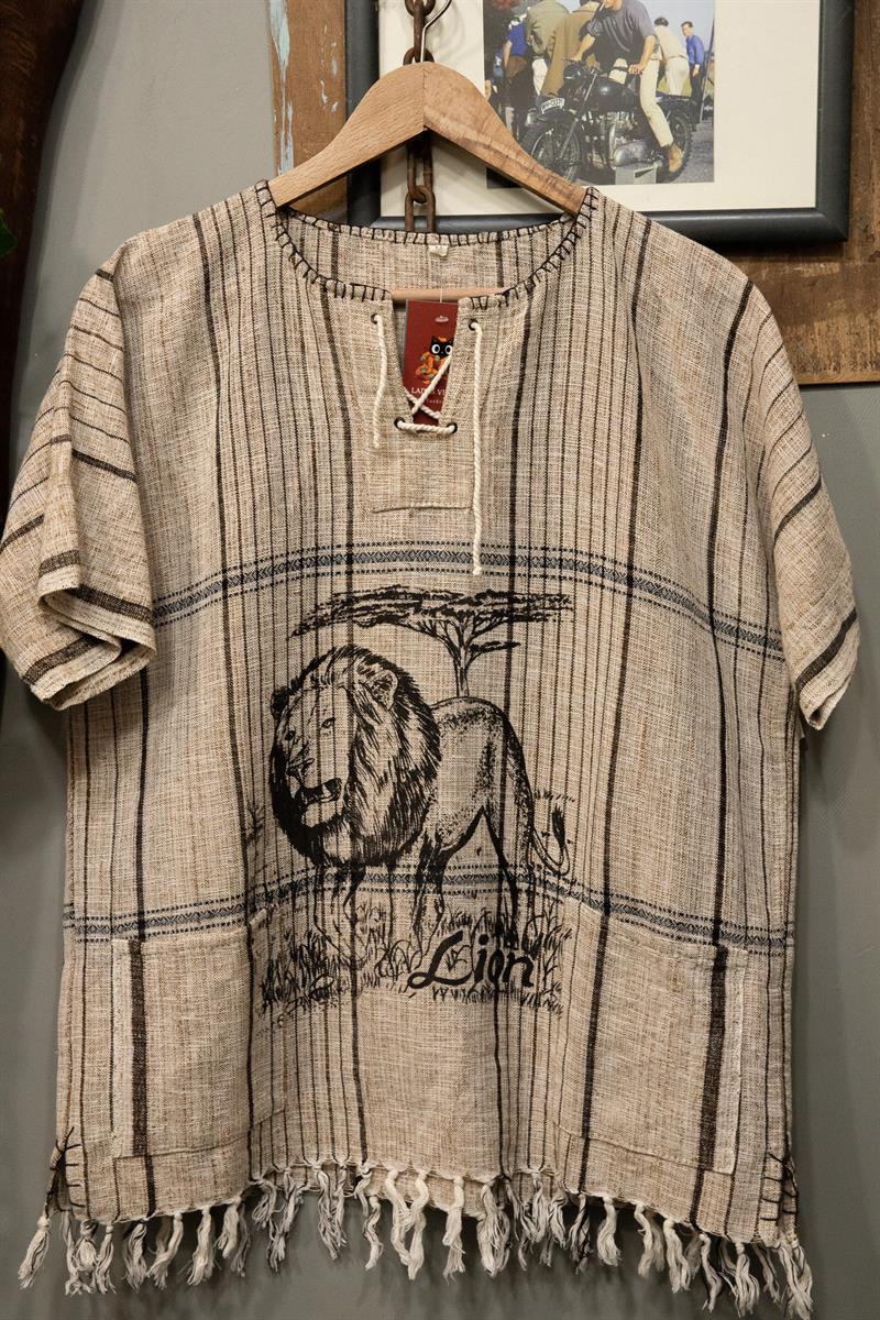 England 80s Keten Gömlek