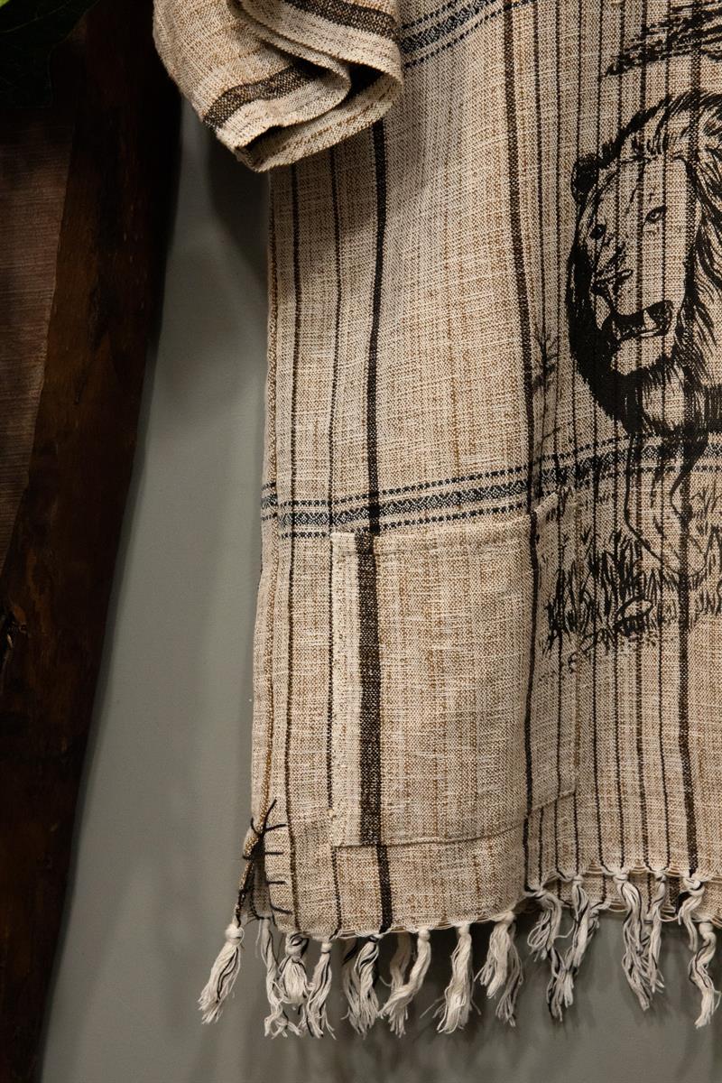 England 80s Keten Gömlek