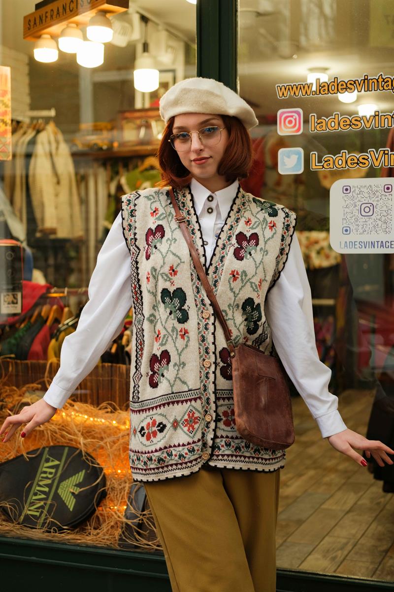 England Model Etnik Kadın Yelek / Süveter
