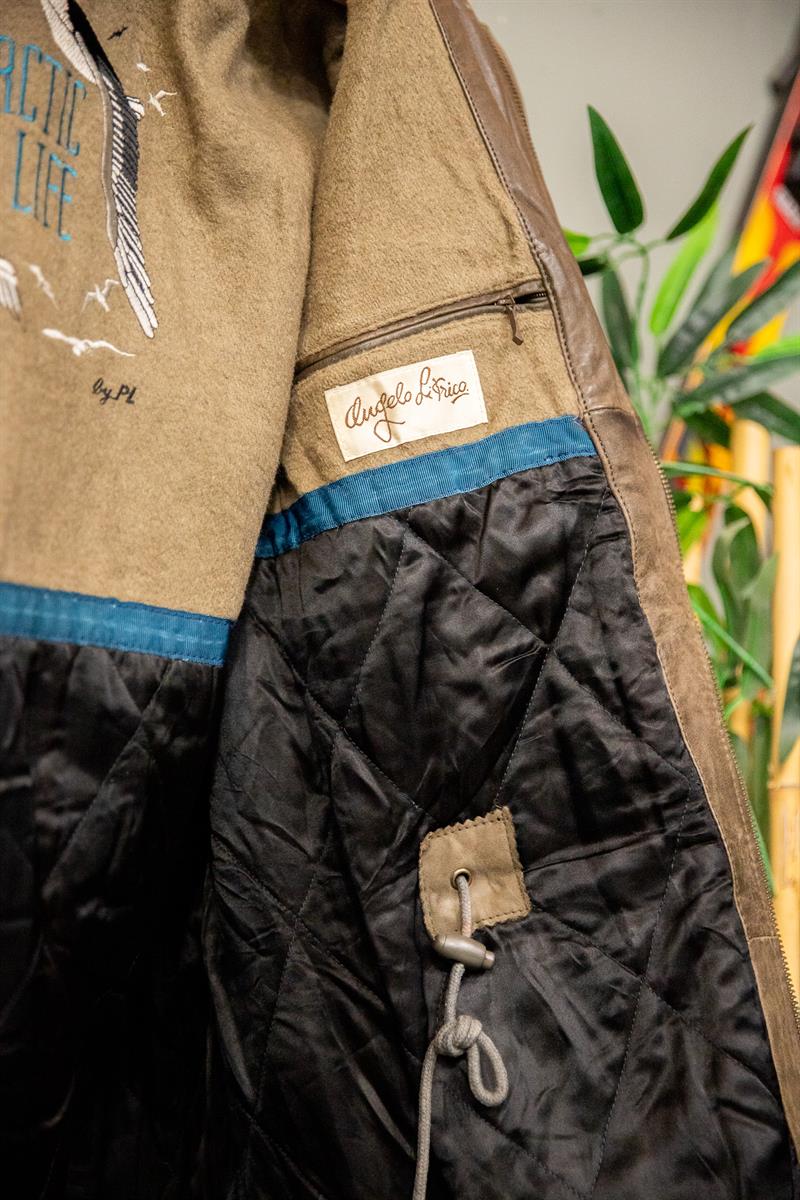 Eskitme ARCTIC Deri Ceket-Mont