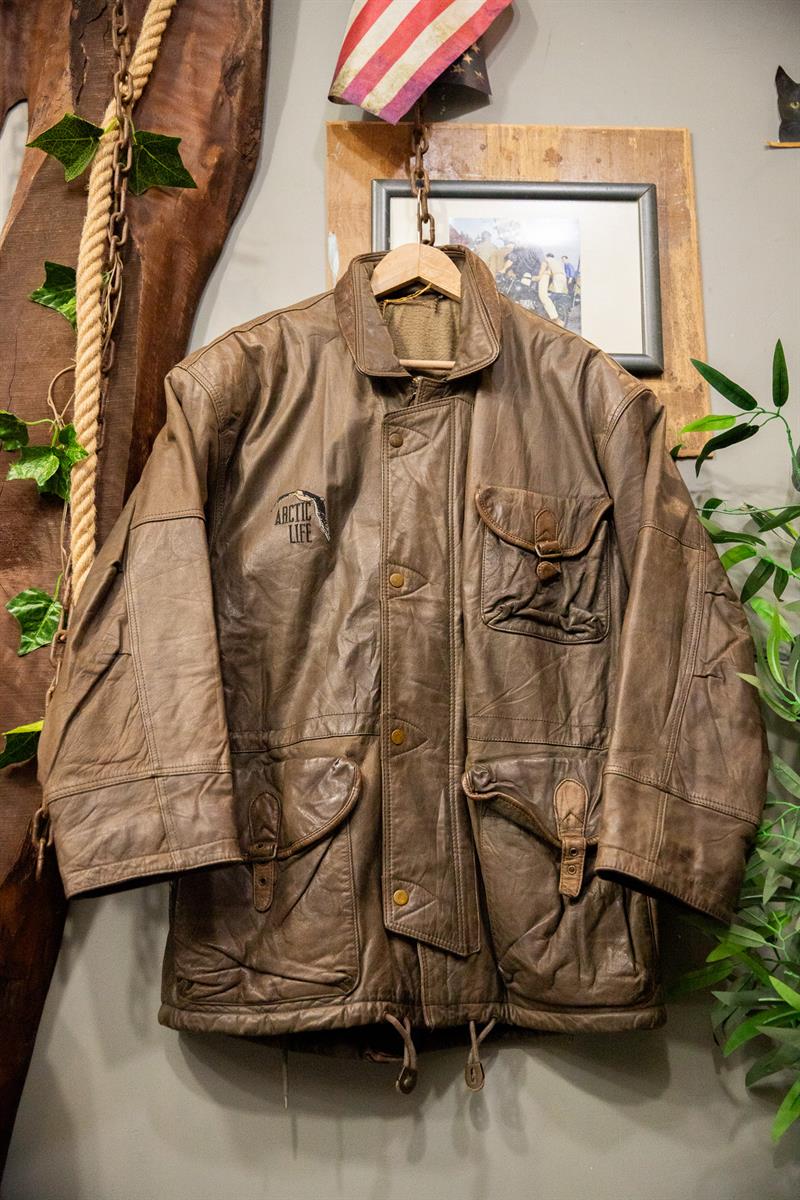 Eskitme ARCTIC Deri Ceket-Mont