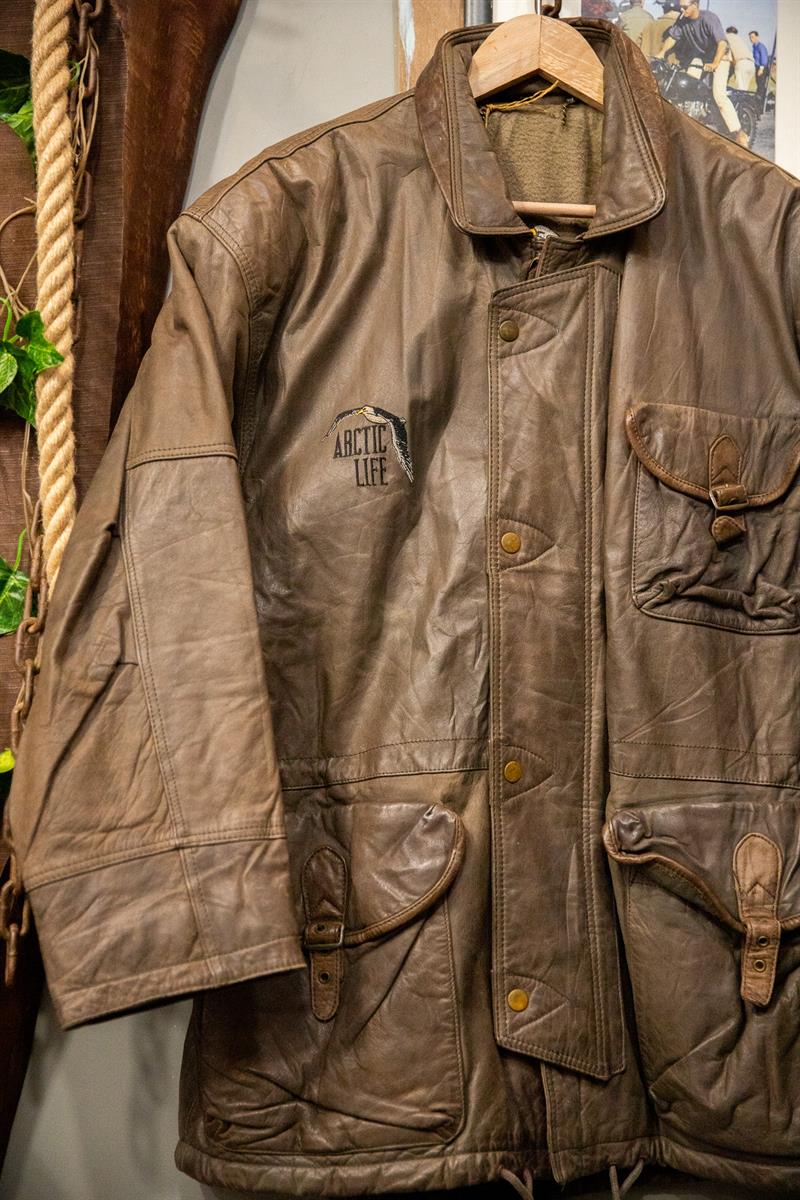 Eskitme ARCTIC Deri Ceket-Mont