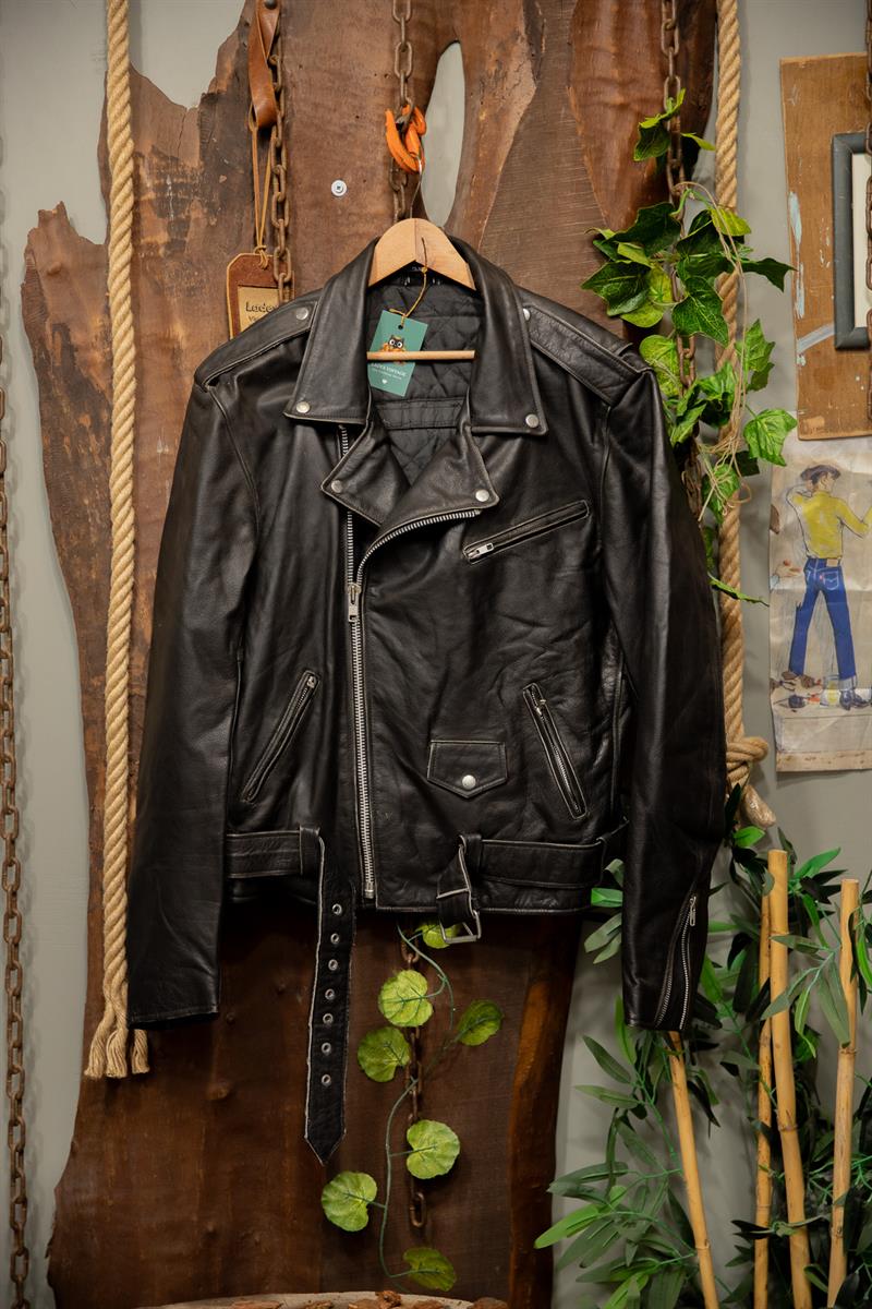 Eskitme Biker Classic Deri Ceket