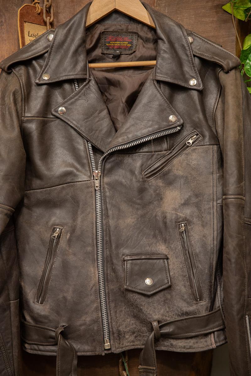 Eskitme Biker Moto Deri Ceket