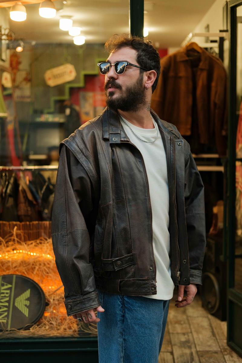 ESKİTME MODEL KOLEKSİYON DERİ CEKET