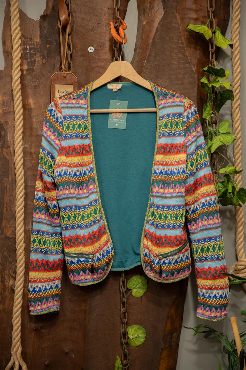 Ethnic Coogi Örgü Ceket/Hırka