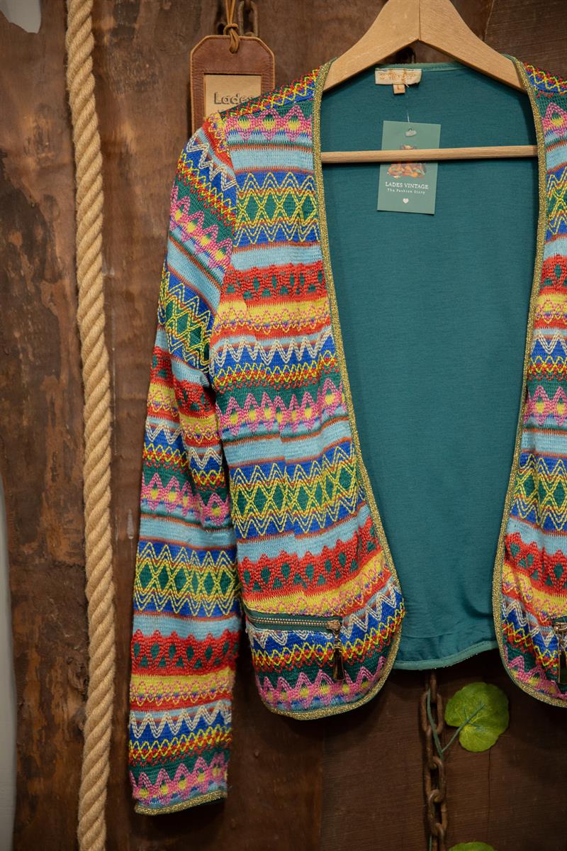 Ethnic Coogi Örgü Ceket/Hırka