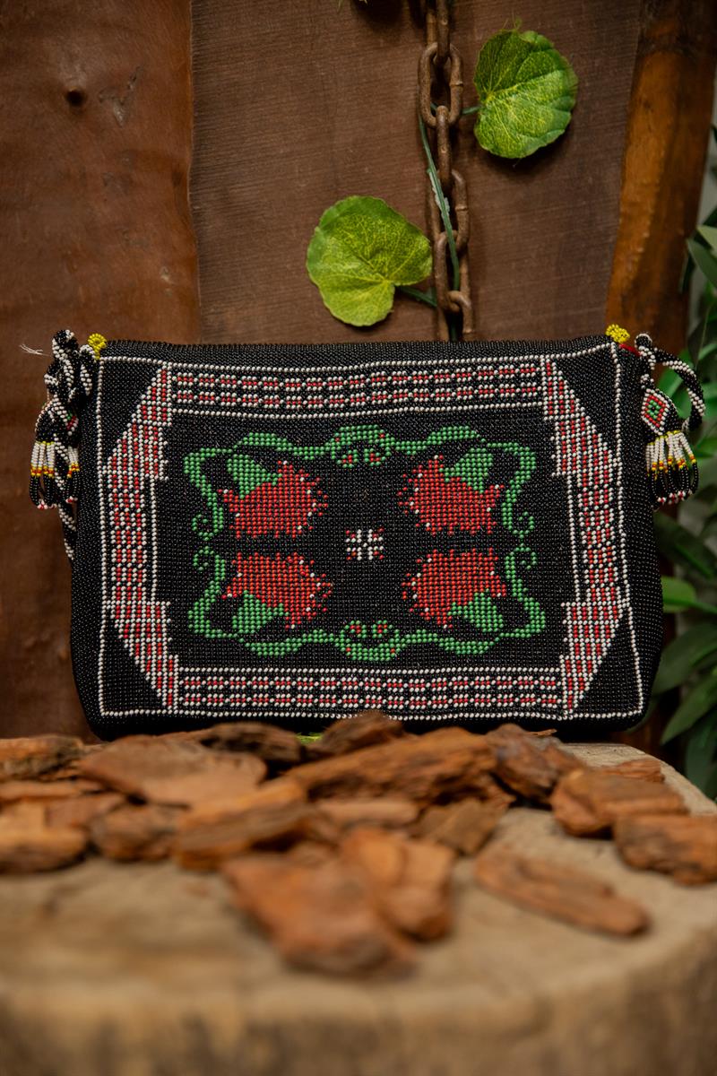 Ethnic El Yapımı 70s Boncuk Çanta