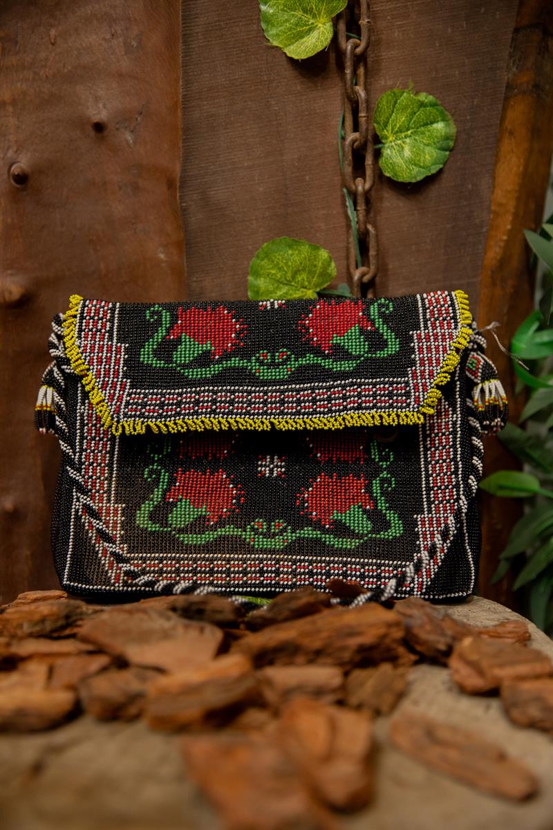 Ethnic El Yapımı 70s Boncuk Çanta