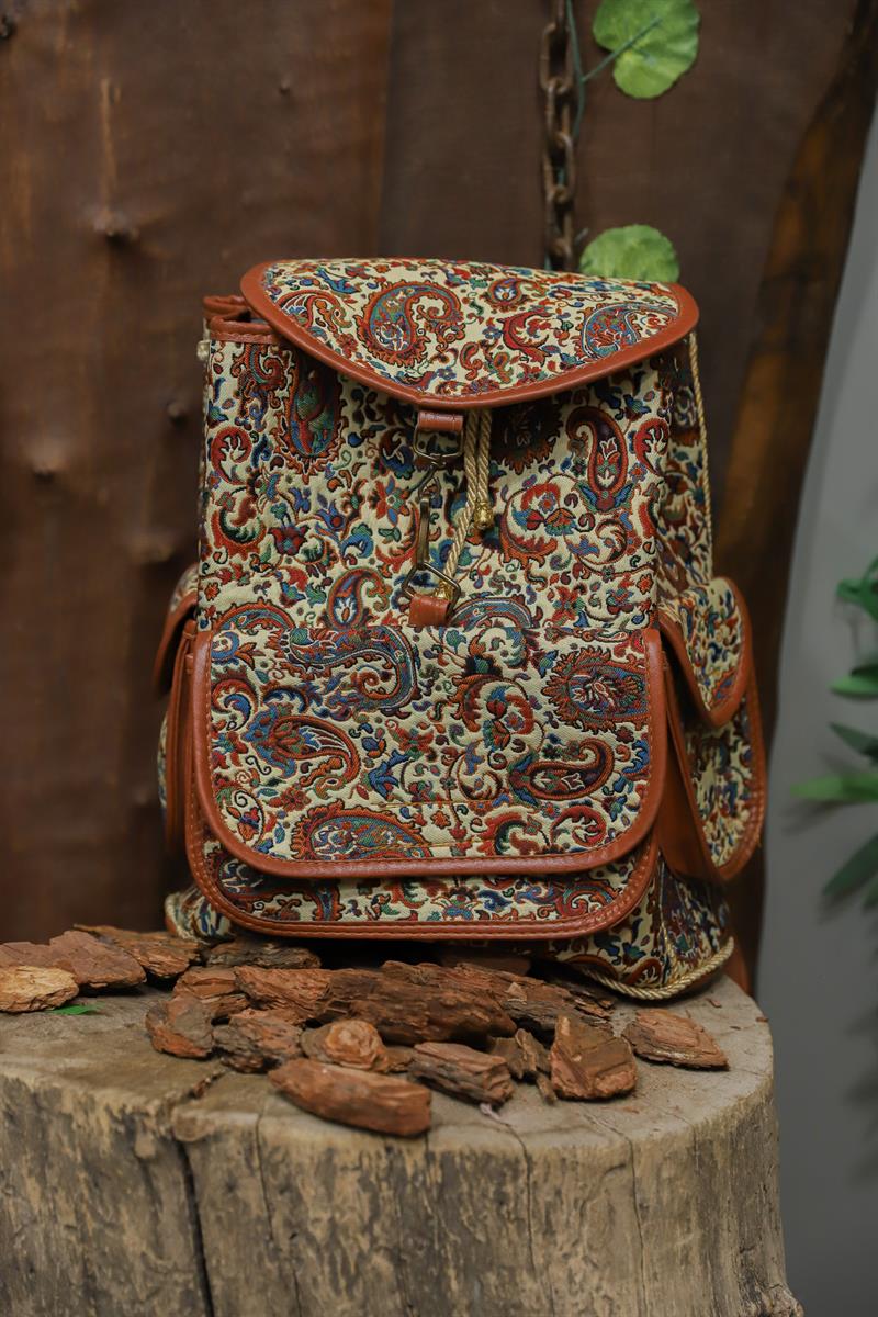 Ethnic Kilim Dokuma Sırt Çantası