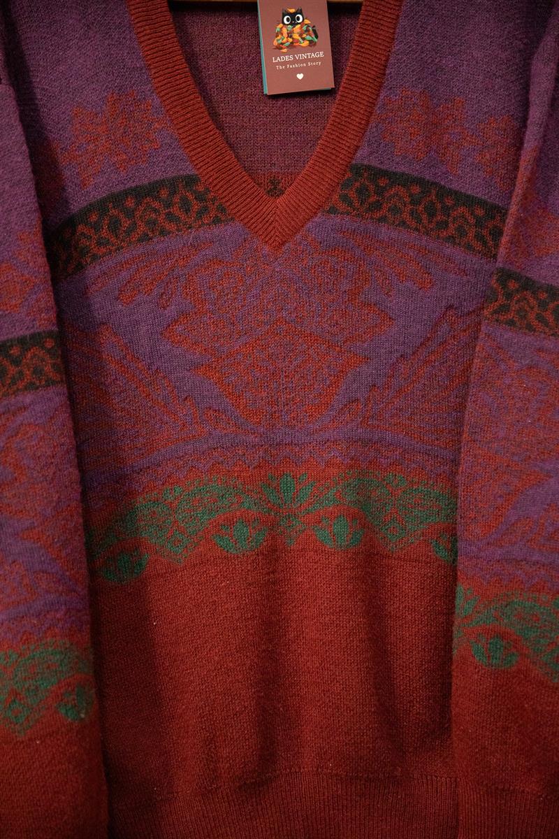 Etnic V Yaka Kazak/Sweater