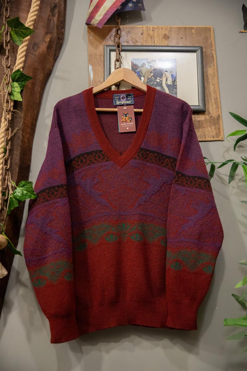 Etnic V Yaka Kazak/Sweater