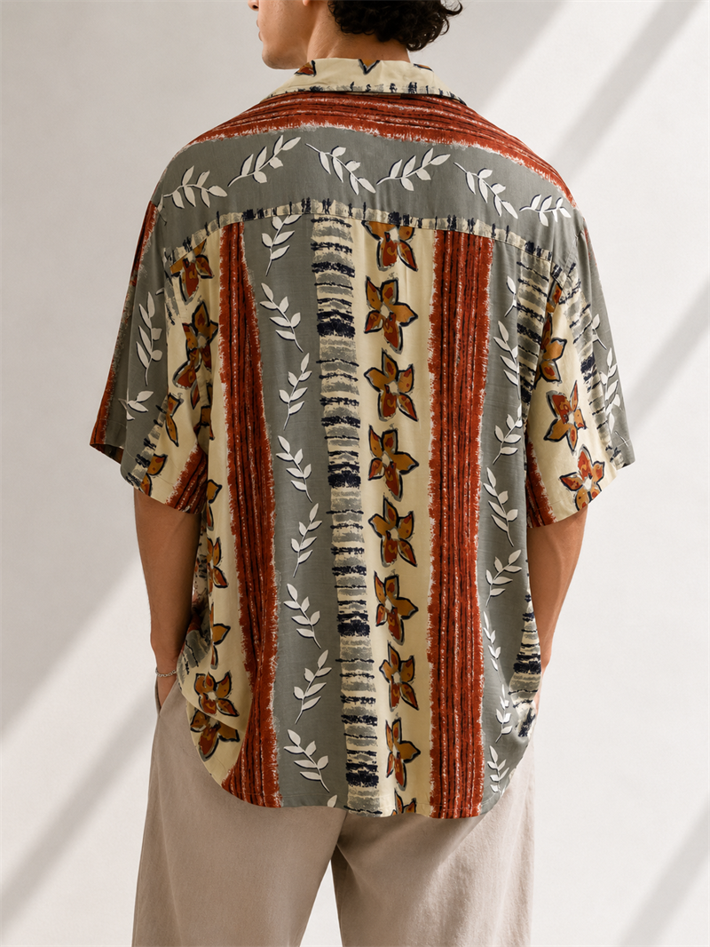 Etnik 1990s Oversize Gömlek