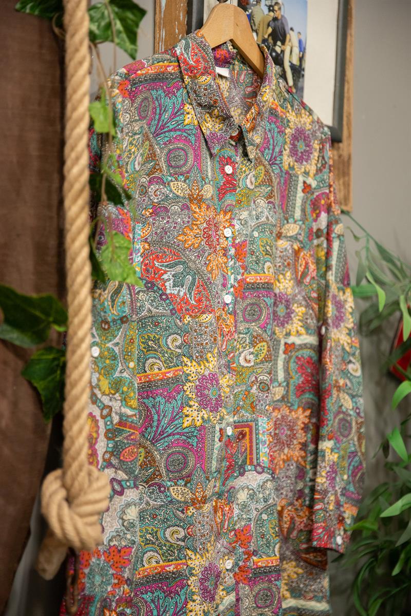 Etnik 90s Kadın Gömlek