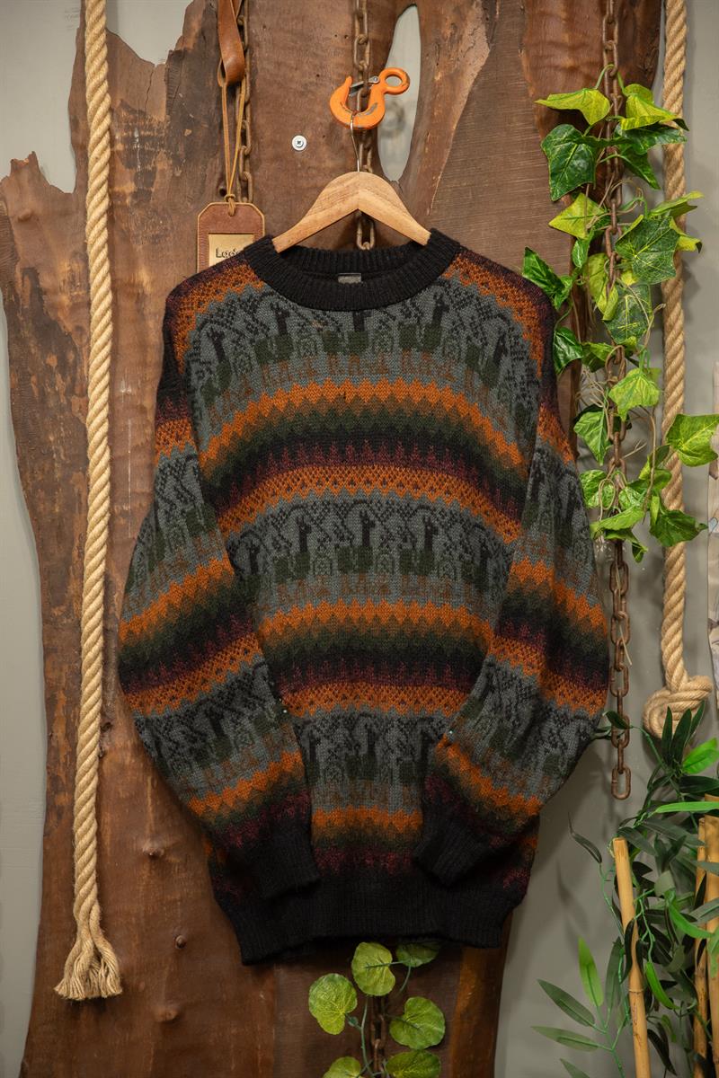 Etnik 90s Nordic Oversize Kazak