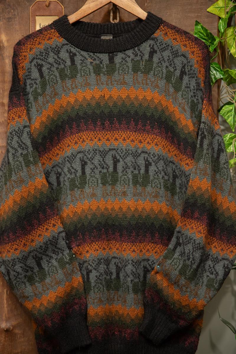 Etnik 90s Nordic Oversize Kazak