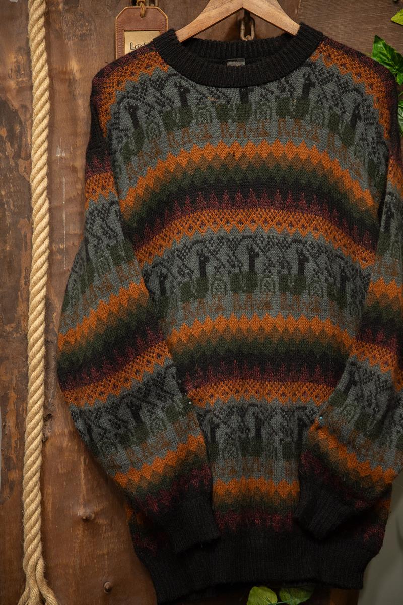 Etnik 90s Nordic Oversize Kazak