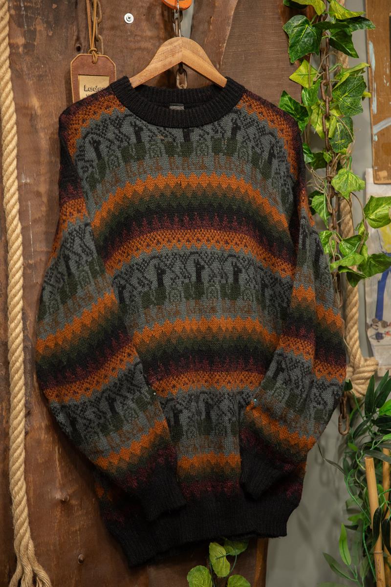 Etnik 90s Nordic Oversize Kazak
