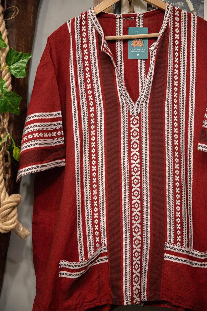 Etnik Africa Salaş Gömlek