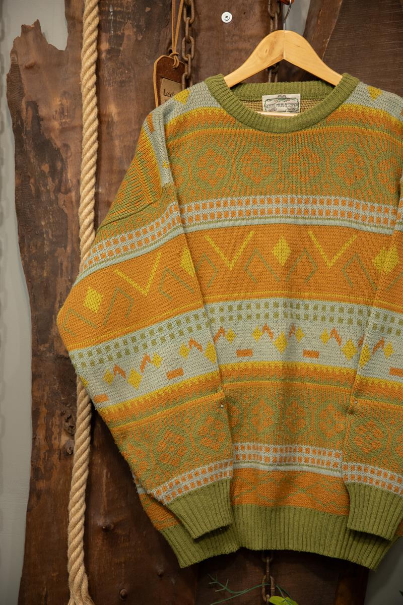 Etnik Oversize Wool Kazak