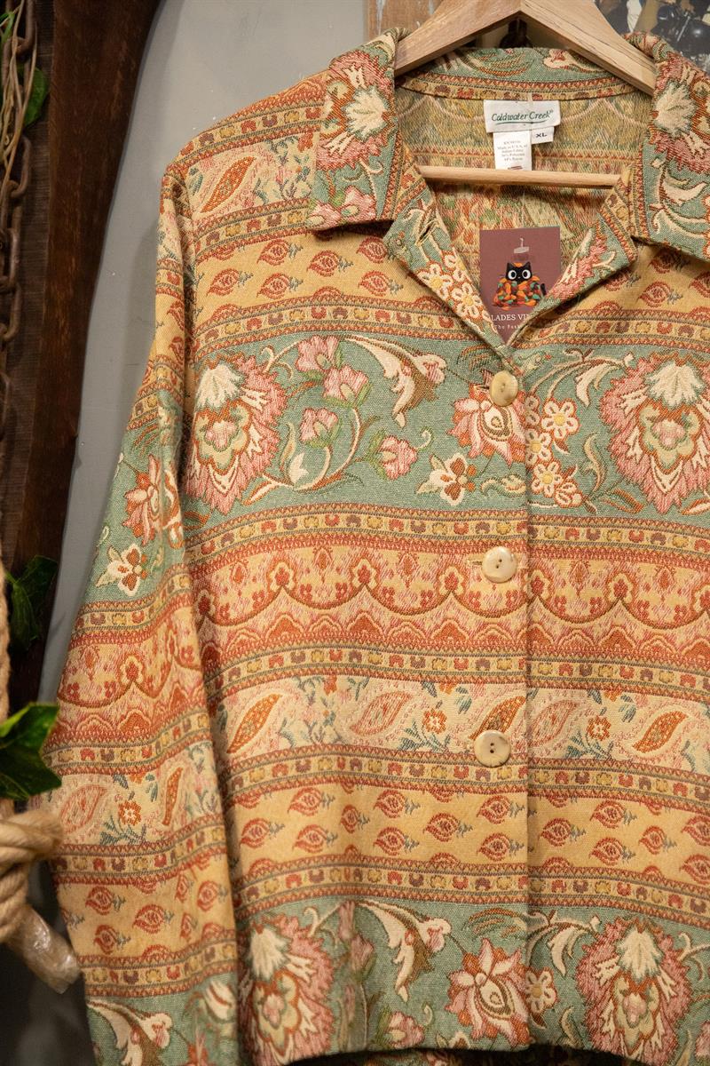 Etnik Tapestry Kadın Ceket