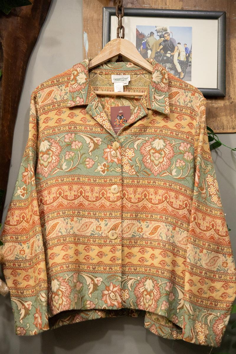 Etnik Tapestry Kadın Ceket