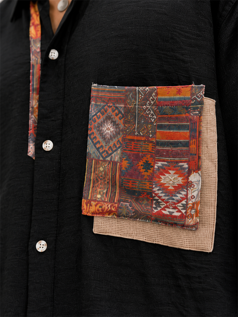 Etnik&Otantik Kilim Desen Gömlek