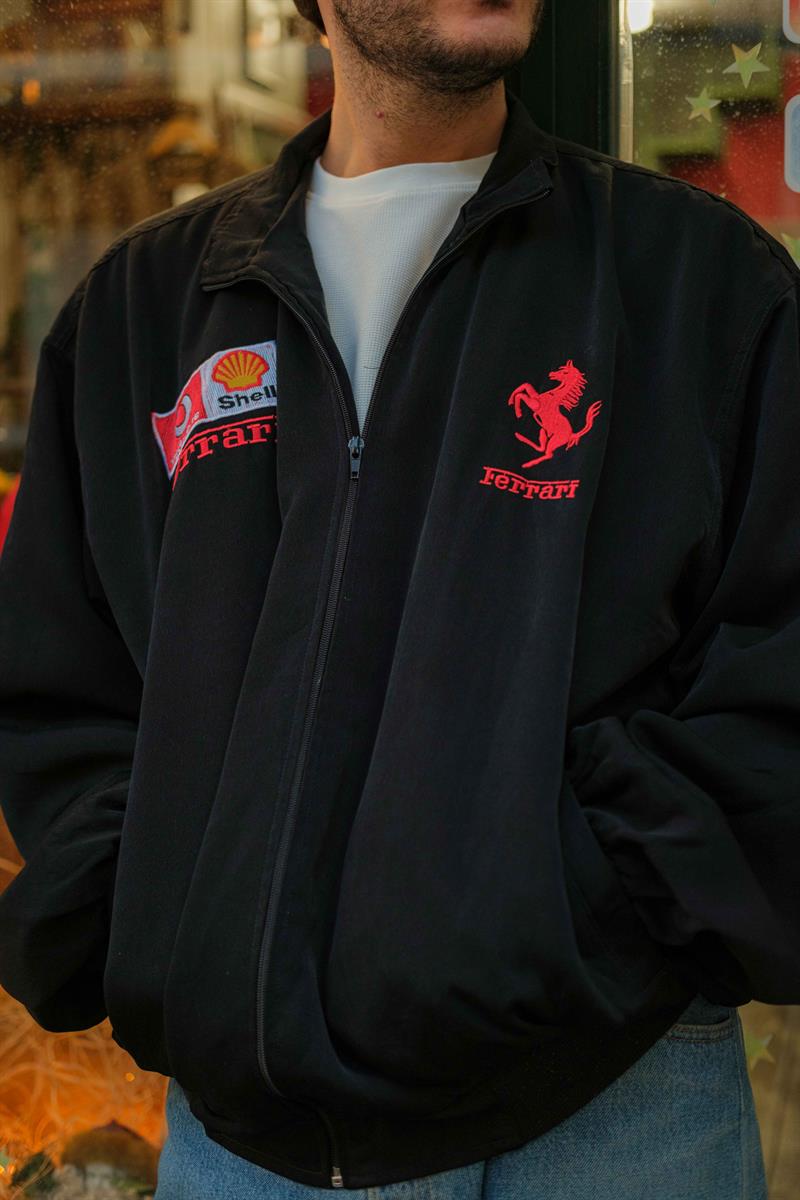 Original FERRARİ Koleksiyon Vintage Unisex  Ceket